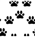 seamless paw zoo pattern for pet vector image