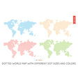 flat world map infographic vector image
