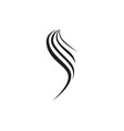 hair woman and face logo symbols vector image