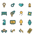 trendy flat line icon pack for designers vector image vector image