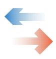 halftone arrow icon vector image vector image