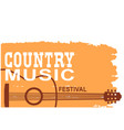 acoustic guitar country music festival vector image