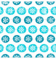 snowflake seamless pattern vector image vector image
