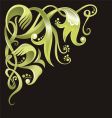 decorative corner vector image