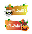 happy halloween sale banner or sticker design vector image vector image