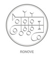 icon with symbol demon ronove vector image