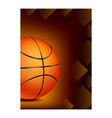 basketball sport playoff game flyer banner vector image