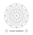 sacred geometry symbol stock vector image