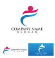 healthy life people logo vector image