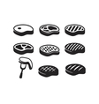 black steak vector image vector image