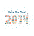 happy new year 2014 vector image