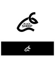 head sheep logo design creative sheep logo vector image