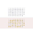 icons set about office and shopping vector image vector image