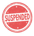suspended grunge rubber stamp vector image vector image