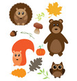 fall animals vector image