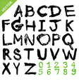 alphabet brush vector image