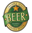 beer label design vector image vector image