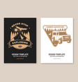 set of camping inspirational quotes vector image