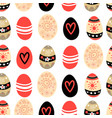 easter pattern with eggs vector image vector image