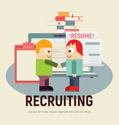 Recruitment concept Royalty Free Vector Image - VectorStock