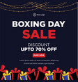 boxing day sale discount banner design vector image