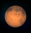 mars realistic planet vector image vector image