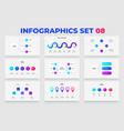 set of infographic elements for business vector image vector image