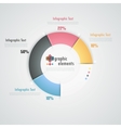 modern infographics options banner vector image