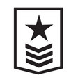 rank icon on white background sign vector image