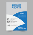 corporate business brochure flyer template vector image