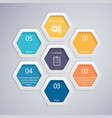 modern abstract 3d color vector image