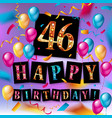 46 years anniversary vector image
