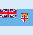 close up flag fiji vector image