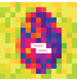 happy easter pixels vector image vector image