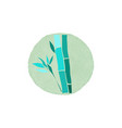 bamboo logo design vector image vector image