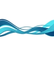 abstract blue color wave design element vector image