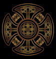 celtic cross vector image