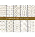 geometric pattern pack vector image vector image