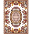 ukrainian oriental floral ornamental carpet design vector image