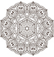 ethnic fractal mandala meditation looks like vector image