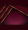 abstract 3d background with red layers geometric vector image vector image