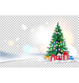christmas tree xmas new year design vector image