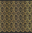 gold vintage geometric seamless pattern vector image