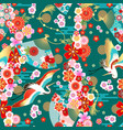 seamless wallpaper with fans vector image