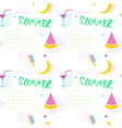 summer seamless pattern with colorful tropical vector image