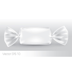White rectangular candy package Royalty Free Vector Image