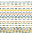 african style pattern with tribal motifs vector image