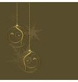 christmas card background vector image