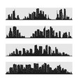 city skyline flat style vector image