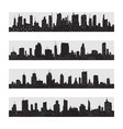 city skyline flat style vector image vector image